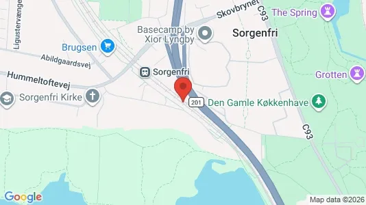 Kontorlokaler til leje i Kongens Lyngby - kort over placeringen