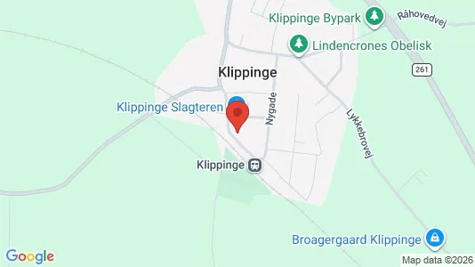 Boligudlejningsejendomme til salg i Klippinge - kort over placeringen