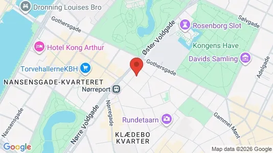 Kontorlokaler til leje i København K - kort over placeringen