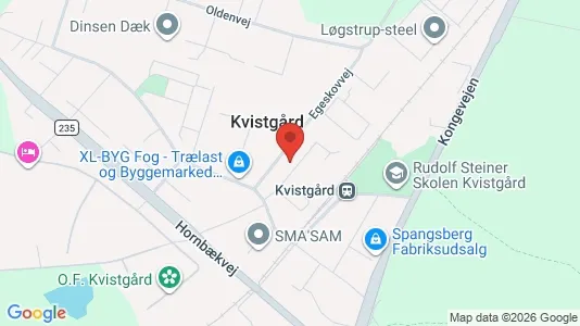 Erhvervslejemål til salg i Kvistgård - kort over placeringen