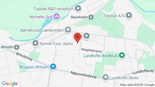 Kontorlokaler til leje i Kongens Lyngby - kort over placeringen