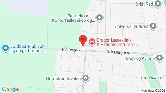Erhvervslejemål til leje i Dragør - kort over placeringen