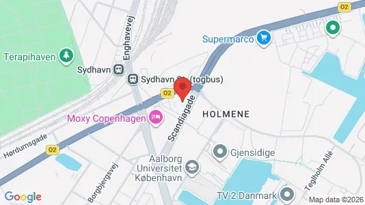 Erhvervslejemål til leje i København SV - kort over placeringen