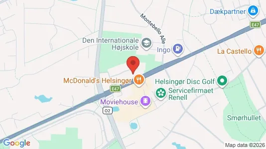 Erhvervslejemål til salg i Helsingør - kort over placeringen
