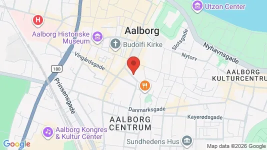 Kliniklokaler til leje i Aalborg Centrum - kort over placeringen