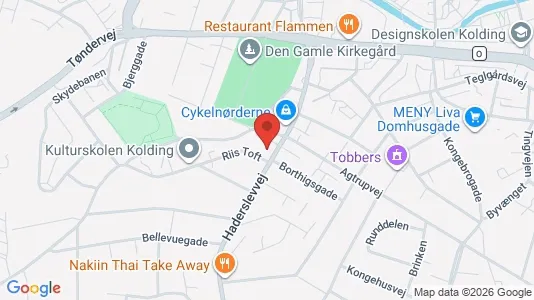 Kontorlokaler til leje i Kolding - kort over placeringen