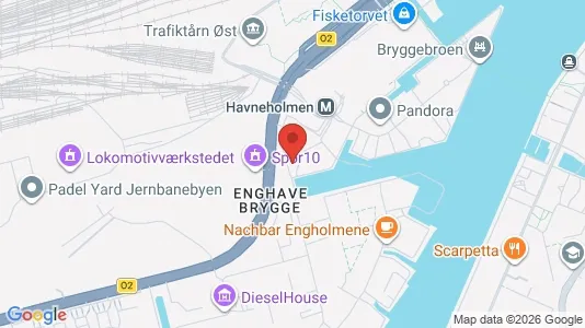 Kontorlokaler til leje i København SV - kort over placeringen