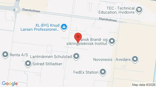 Kontorlokaler til leje i Hvidovre - kort over placeringen