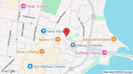 Erhvervslejemål til salg i Viborg - kort over placeringen