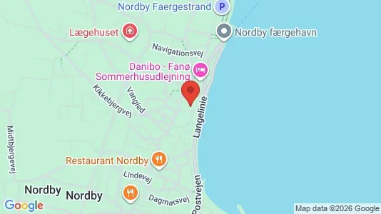 Erhvervslejemål til leje i Fanø - kort over placeringen