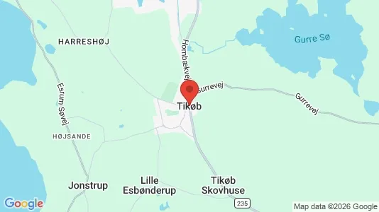 Kontorlokaler til leje i Tikøb - kort over placeringen