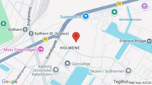Kontorlokaler til leje i København SV - kort over placeringen
