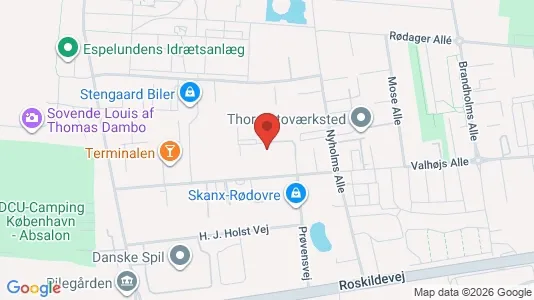 Lagerlokaler til leje i Rødovre - kort over placeringen