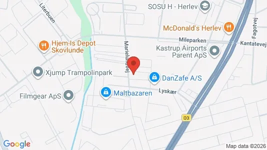 Kontorlokaler til leje i Herlev - kort over placeringen