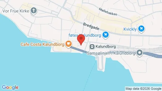 Kontorlokaler til salg i Kalundborg - kort over placeringen