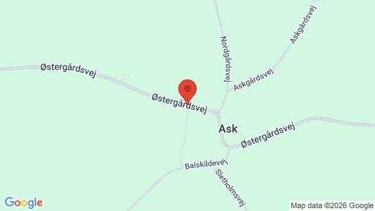 Garager til leje i Århus N - kort over placeringen