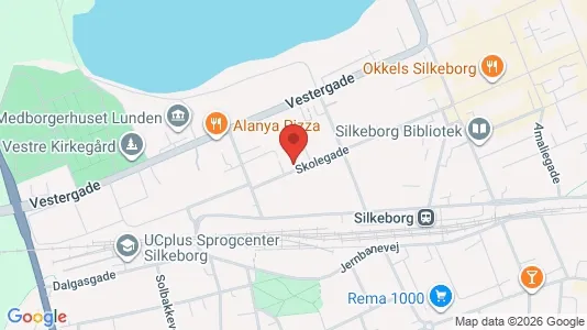 Boligudlejningsejendomme til salg i Silkeborg - kort over placeringen