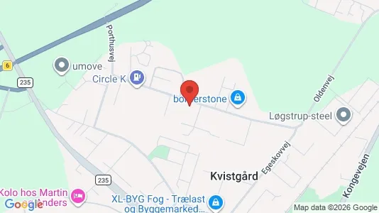Værkstedslokaler til salg i Kvistgård - kort over placeringen