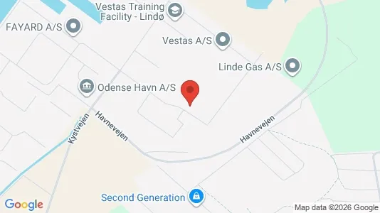 Erhvervslejemål til leje i Munkebo - kort over placeringen