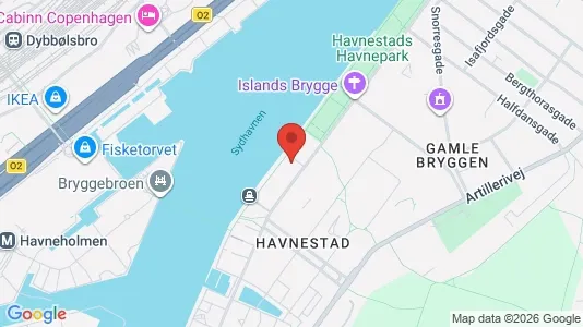 Kontorlokaler til leje i København S - kort over placeringen
