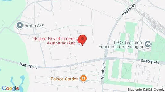 Lagerlokaler til leje i Ballerup - kort over placeringen