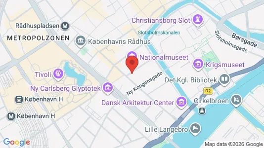 Kontorlokaler til leje i København K - kort over placeringen