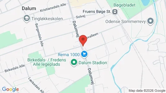 Erhvervslejemål til salg i Odense SV - kort over placeringen