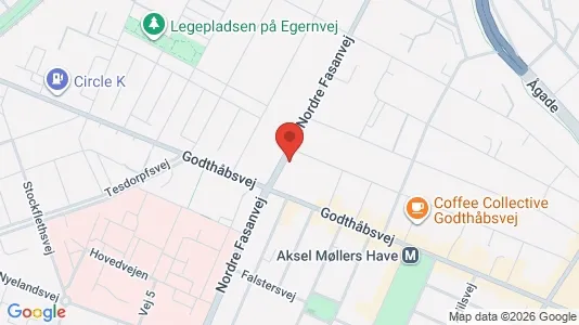 Erhvervslejemål til leje i Frederiksberg - kort over placeringen