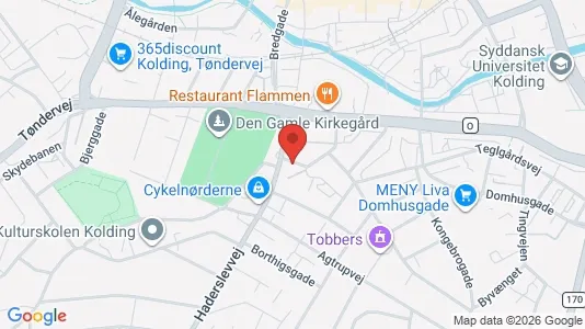 Kontorlokaler til leje i Kolding - kort over placeringen