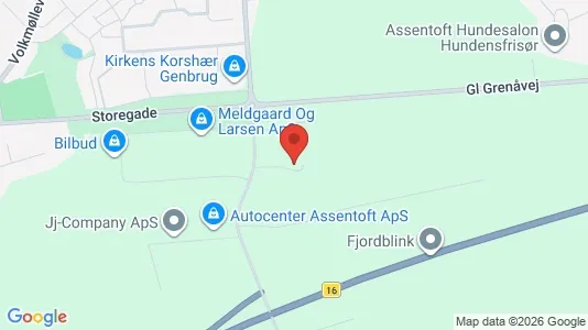 Kontorlokaler til leje i Randers SØ - kort over placeringen