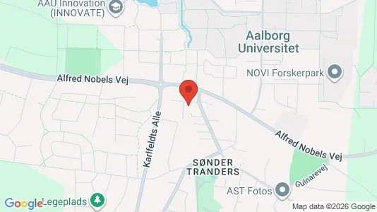 Kontorlokaler til leje i Gistrup - kort over placeringen