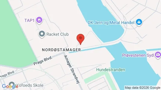 Kontorlokaler til leje i København S - kort over placeringen