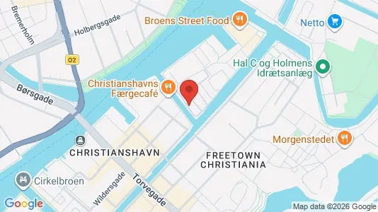 Erhvervslejemål til leje i København K - kort over placeringen