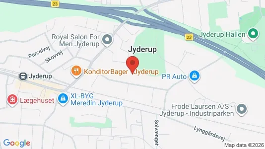 Lagerlokaler til leje i Jyderup - kort over placeringen