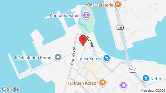 Boligudlejningsejendomme til salg i Korsør - kort over placeringen