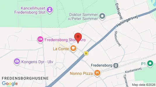 Erhvervslejemål til leje i Fredensborg - kort over placeringen