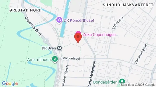 Erhvervslejemål til leje i København S - kort over placeringen