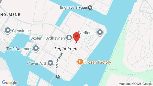 Kontorlokaler til leje i København SV - kort over placeringen