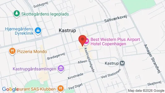 Kontorlokaler til salg i Kastrup - kort over placeringen