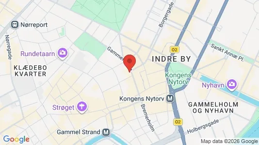 Kontorlokaler til leje i København K - kort over placeringen
