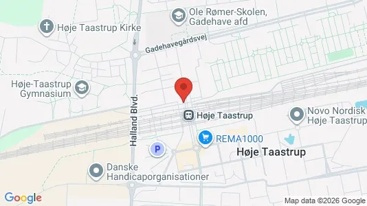 Kontorlokaler til leje i Taastrup - kort over placeringen