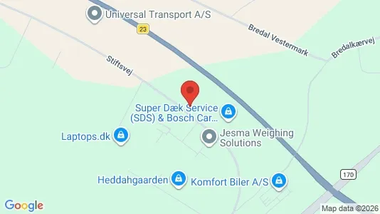 Erhvervslejemål til salg i Vejle Centrum - kort over placeringen