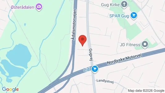 Kontorlokaler til leje i Aalborg SØ - kort over placeringen