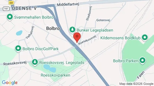 Erhvervslejemål til salg i Odense V - kort over placeringen