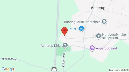 Boligudlejningsejendomme til salg i Asperup - kort over placeringen