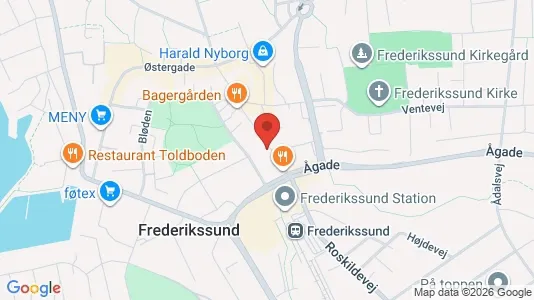 Boligudlejningsejendomme til salg i Frederikssund - kort over placeringen