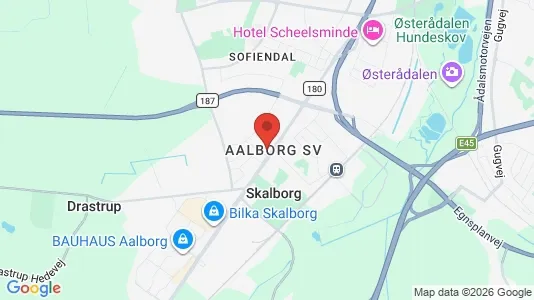 Lagerlokaler til leje i Aalborg SV - kort over placeringen
