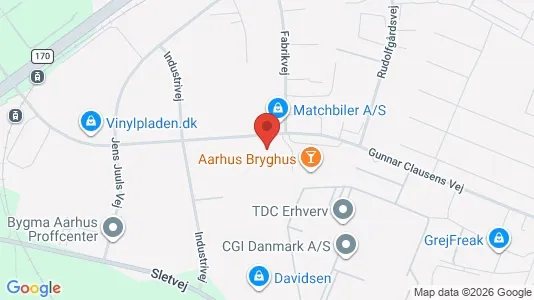 Erhvervsgrunde til leje i Viby J - kort over placeringen