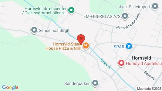 Værkstedslokaler til salg i Hornsyld - kort over placeringen