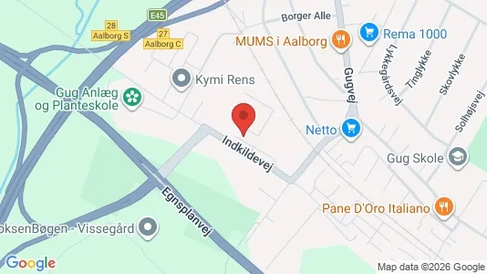 Kontorlokaler til leje i Aalborg SØ - kort over placeringen